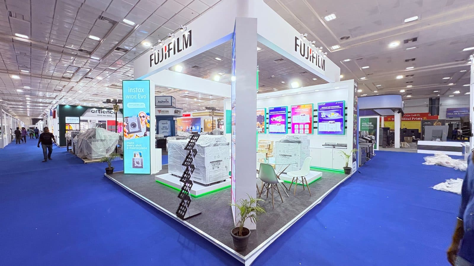 An exhibition stall designed and built by BrandM