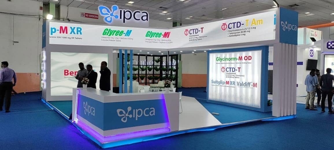 An exhibition stall designed and built by BrandM