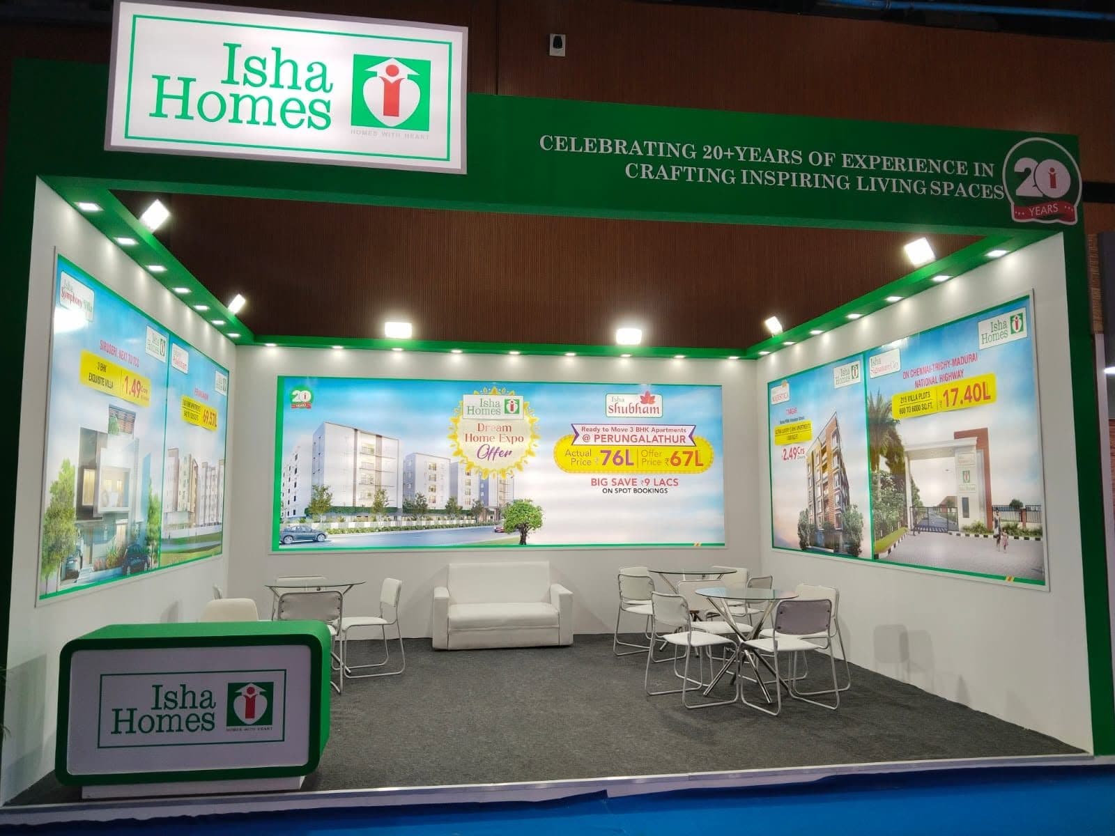 An exhibition stall designed and built by BrandM