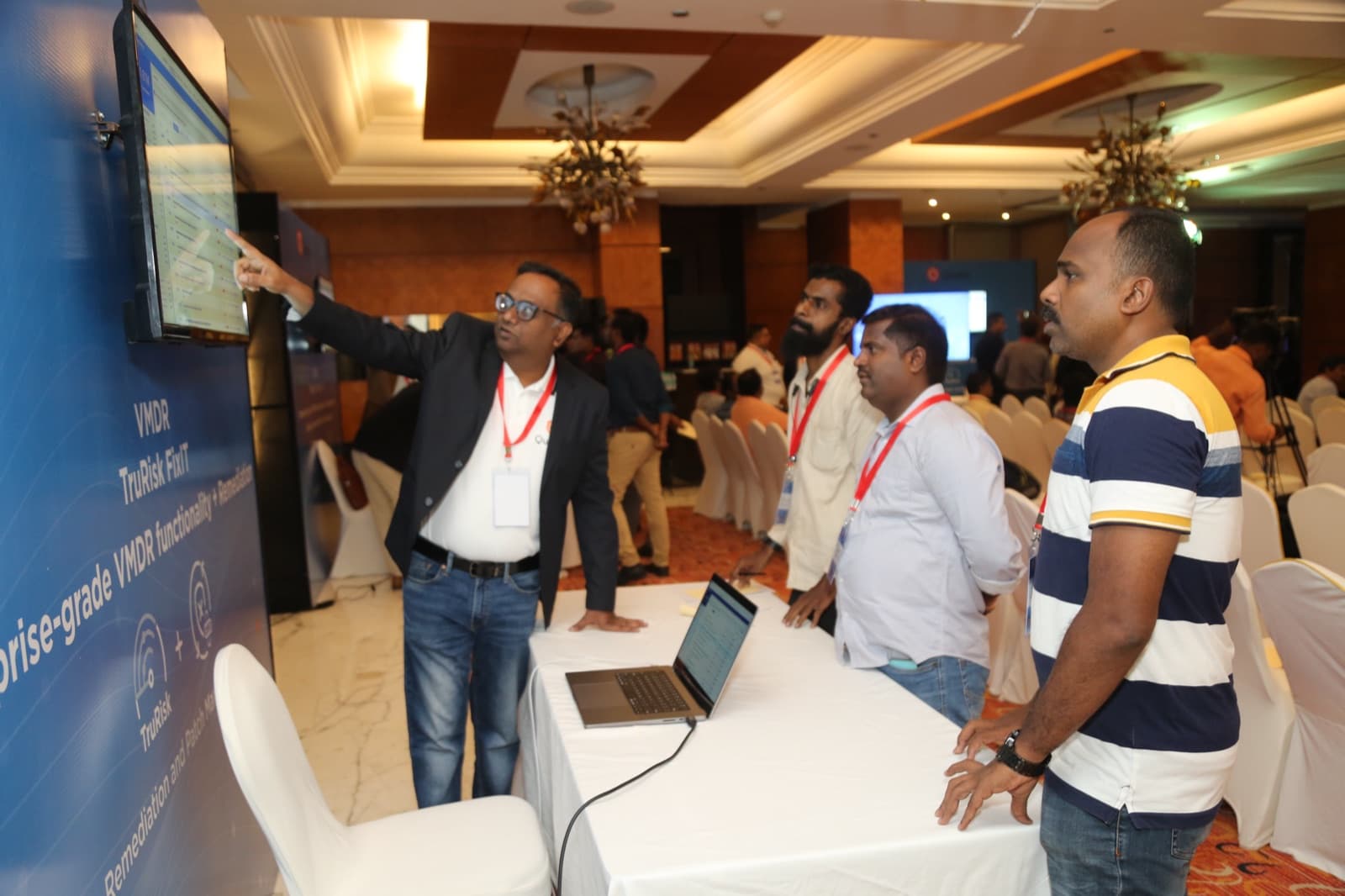 A BrandM corporate event in progress