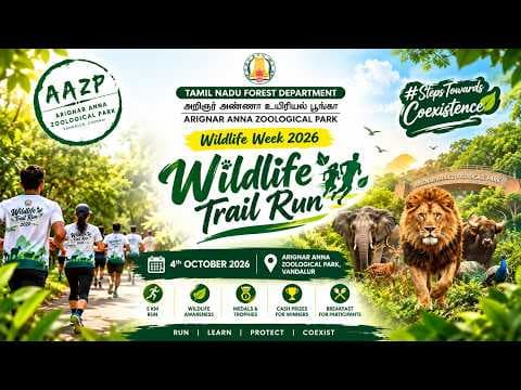 Wildlife Trail Run 2026 | 1,500+ Participants | Steps Towards Coexistence | AAZP Vandalur