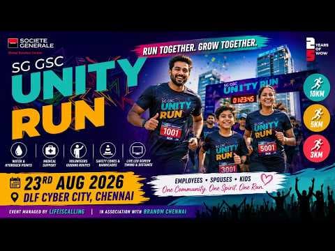 SOCIETE GENERALE UNITY RUN 2026 | A Morning of Fitness, Family & Togetherness 🏃♂️💙